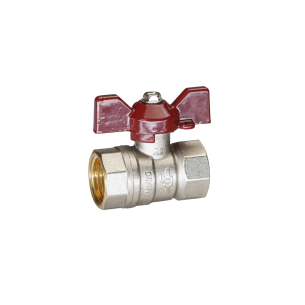 КРАН ШАРОВЫЙ Ду1/2" В/В Pn 40 никел.  (баб) Temper