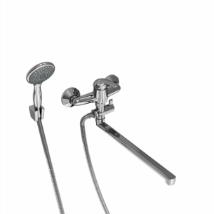 СМЕСИТЕЛЬ для ванны GROSS AQUA Mini 7210213 -35F с длинным изливом