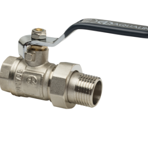 КРАН ШАРОВЫЙ С АМЕРИКАНКОЙ 1 1/4 " никел. AQUALINK