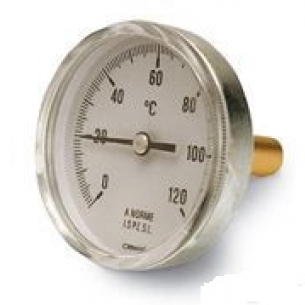 термометр биметаллический (0- 120°c) l=60 (50)