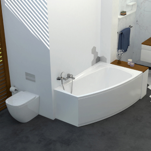 Асимметричная акриловая ванна Domani-Spa Trend R 170*95*60 (правая)