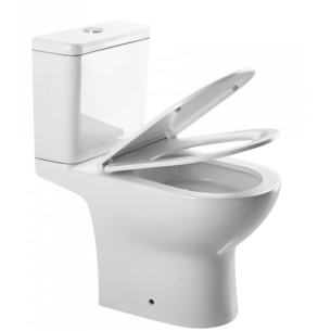 Унитаз напольный безободковый торнадо Watersense Nancy Vortex W00749 74,5х37,5х63,5 см, микролифт