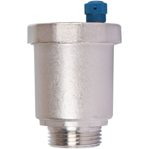 SVS-1011-000020 STOUT Воздухоотводчик автоматический вертикальный выпуск, нар.р. 3/4  никель.