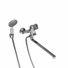 СМЕСИТЕЛЬ для ванны GROSS AQUA Mini 7210213 -35F с длинным изливом