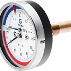 Термоманометр ТМТБ-41Т Dy 100 с задним подключением 1/2", 10 бар 0-150*