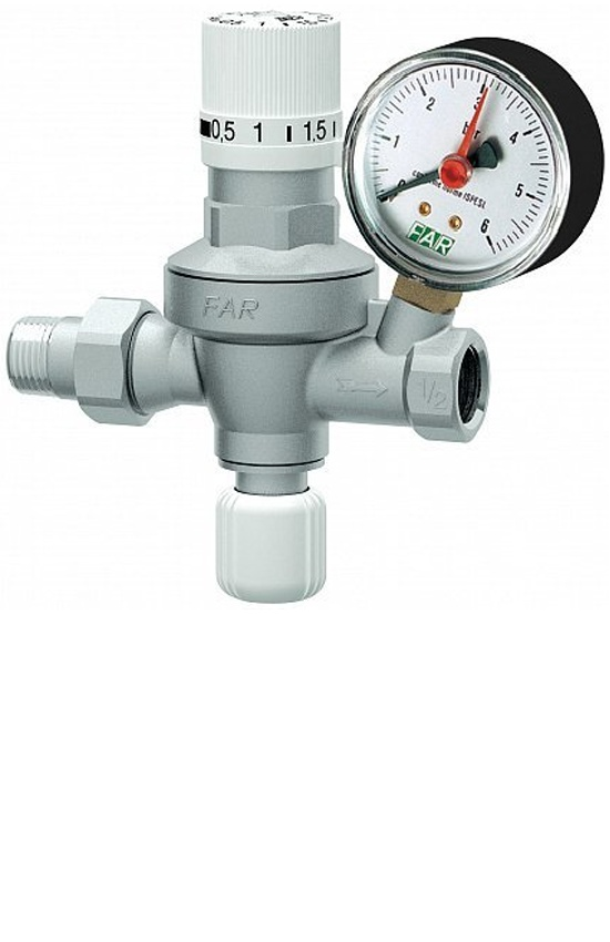 Редуктор подпитки с манометром 1/2" FA 2106 12 FAR (Арт. FA 2106 12)