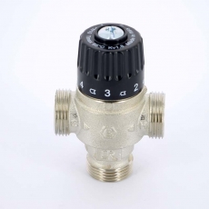 Клапан Н 3/4" термосмесительный 30-65 С, смешение в центр арт.48232N183050