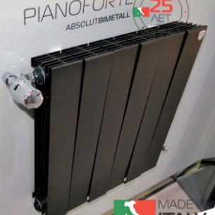 радиатор royal thermo pianoforte 500/noir sable - 4 секц.
